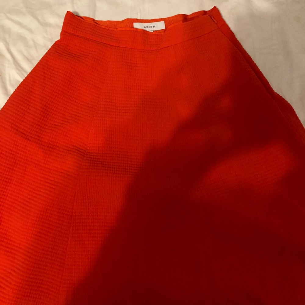 Reiss textured a-line skirt 0 XS